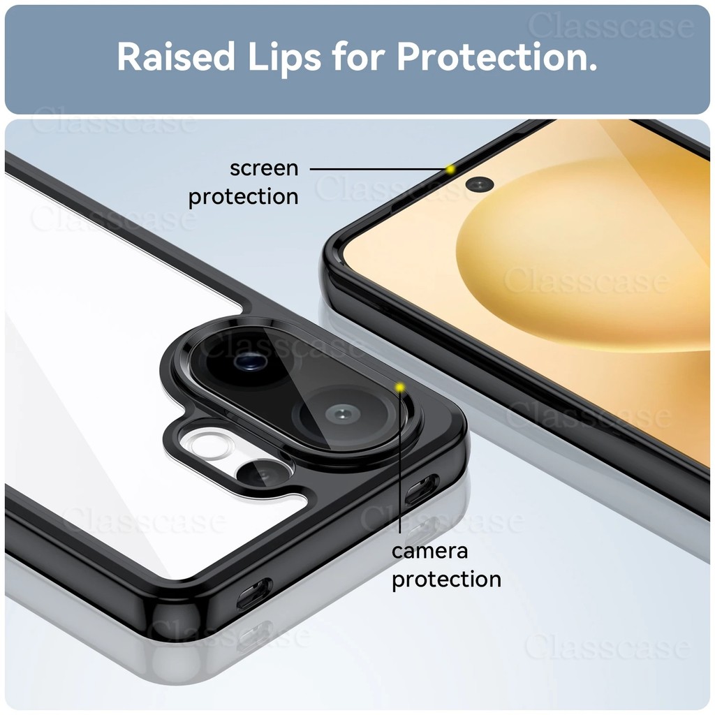 Vivo V60 2025 สําหรับ Vivo V60 V 60 Lite V60Lite VivoV60 Lite VivoV60Lite Anti-Scratch โปร่งใสแฟชั่นอะคริลิคใสเคสโทรศัพท์กันกระแทกฝาหลัง ราคา ถูกที่สุด ดีลบีเคเค แกลเลอรีภาพที่ 3