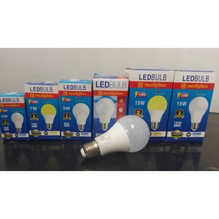 หลอดไฟ LED Maxlightzo ขั้วเกลียว E27 เลือกแสงได้ Daylight 6500K / Warm White 3000K เลือกวัตต์ได้ 5W 7W 9W 13W 15W 18W