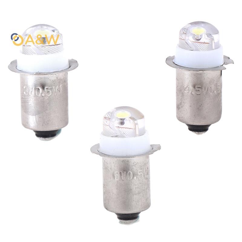 A&W P13.5S 0.5w 3v 4.5v 6v ไฟทํางานไฟฉายไฟฉายเปลี่ยนหลอดไฟ led ใหม่