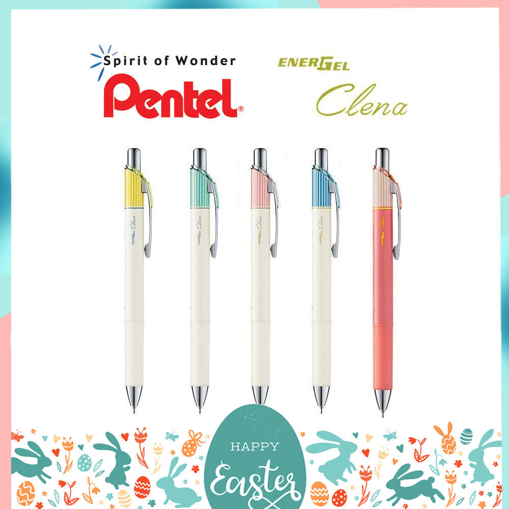 ปากกาเจล Pentel Energel Clena รุ่น BLN74L และ BLN75L ขนาดหัว 0.4 และ 0.5 MM