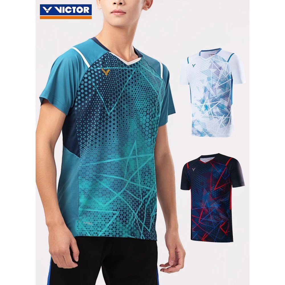.y Badminton Short Sleeve 2024 ซีรีส์การแข่งขันใหม่กีฬาเสื้อยืดวิ่งแห้งเร็ว