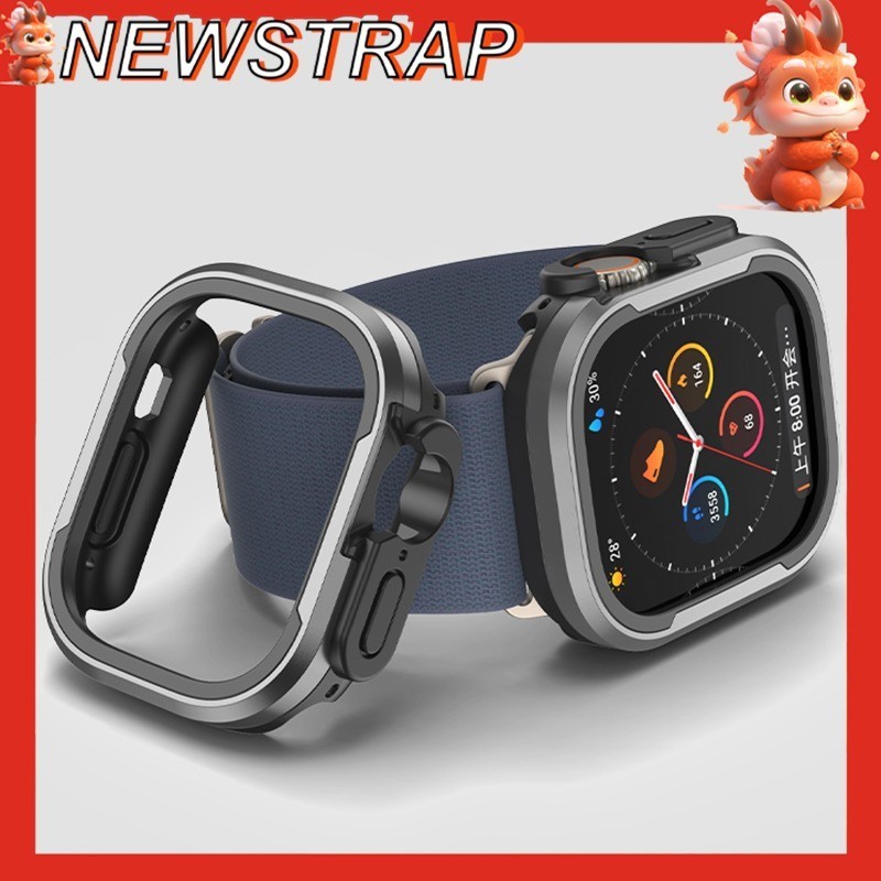 อลูมิเนียมสําหรับ apple watch ultra 49 มม.Anti-Scratch กันชน 9 8 7 45 มม.41 มม.สําหรับ apple watch Series 6 5 4 SE 44 มม.40 มม.
