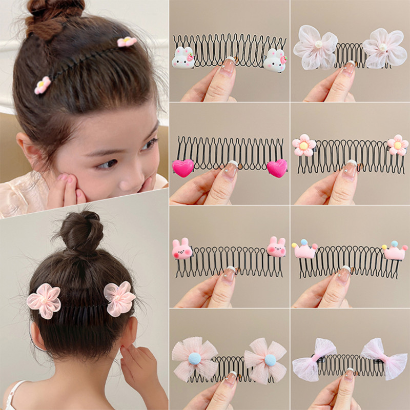 น่ารัก Star การ์ตูน Hairpin สําหรับเด็กเกาหลีแฟชั่น Y2K สไตล์ Bow Tie ผม Pins Hairwear