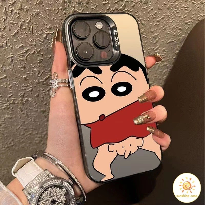 🔥GOOD🔥 เคสโทรศัพท์มือถือ การ์ตูนชินจัง เคสสำหรับไอโฟน 11 For iPhone16 17 11 12 13 14 15 Pro MAX XR XS 6 7 8 Plus SE2020