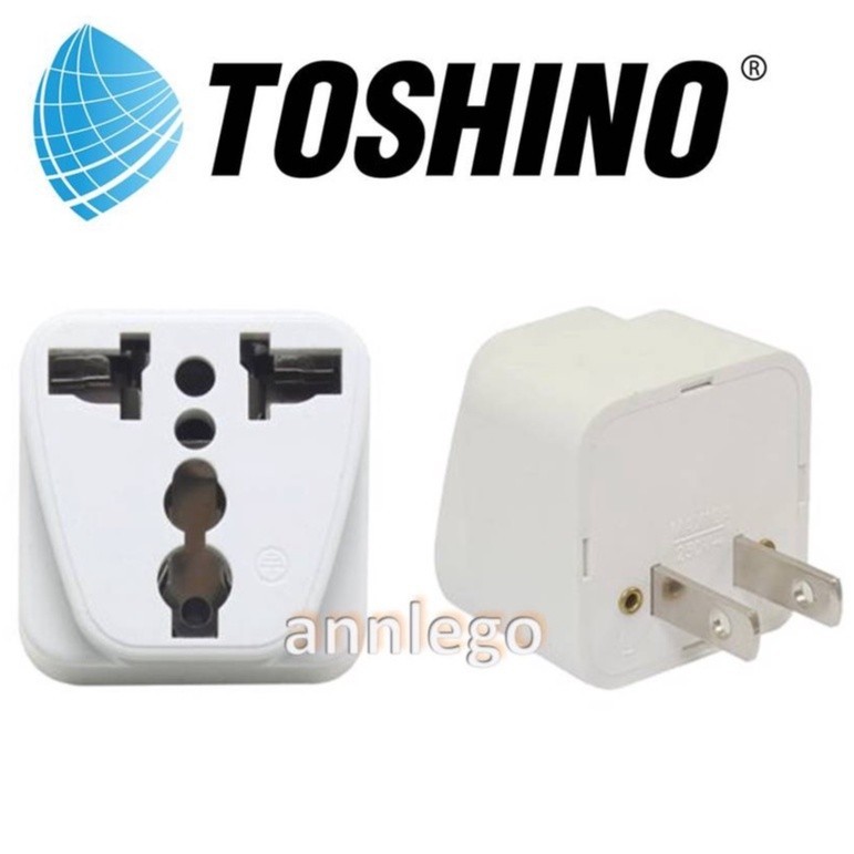 ปลั๊กไฟ ปลั๊กแปลง 2 ขา แบน TOSHINO CO-7B