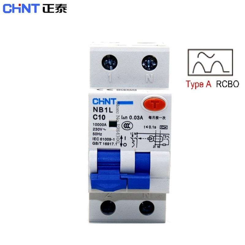 ✱CHINT NB1L RCBO Type A 32A 40A 30MA Residual Current Operated Circuit Breaker with Over-current Pro