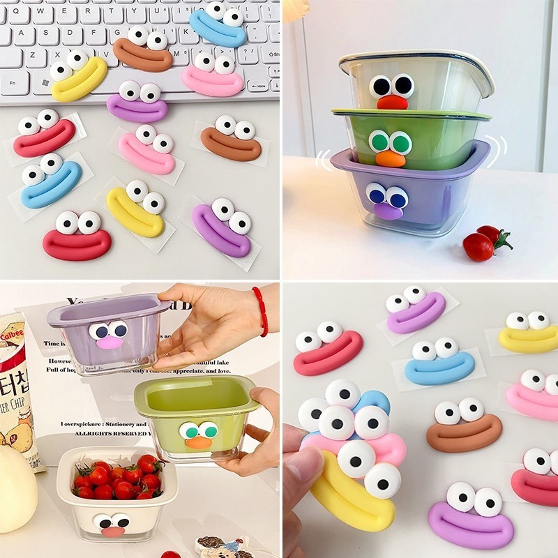 Creative Big Mouth สติกเกอร์กาว 3D DIY สติกเกอร์ตกแต่งอุปกรณ์ตกแต่งบ้าน
