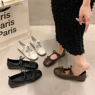 Namvitae Women Fashion Flat Shoes Soft Comfortable Elegant Bow Casual Single Shoes