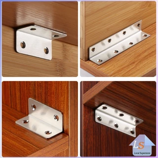 เหล็กฉาก สแตนเลส DIY ไม่มีสกูแถม ฉากค้ำ ฉากยึดผนังสแตนเลส มุมฉาก 90 องศา corner brace