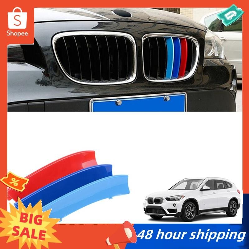 พร้อมสต็อก สําหรับ-BMW X1 E84 2010-2015 ด้านหน้ากระจังหน้าไตตกแต่งชิ้นส่วนสไตล์ประสิทธิภาพ Grille ฝาครอบคลิป Trim