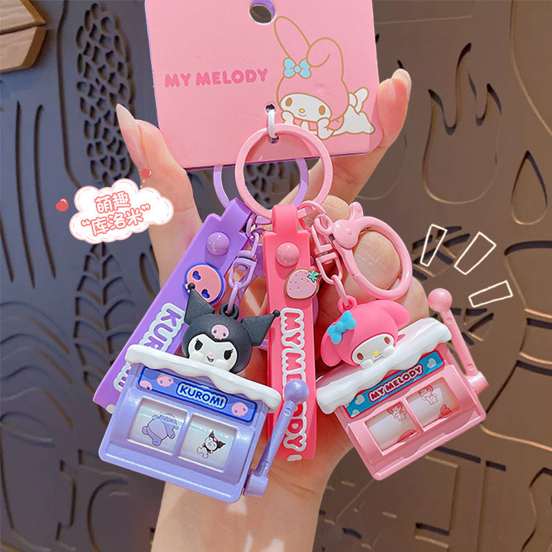 ของแท้ ซานริโอ น่ารักสนุกเขย่าเครื่องพวงกุญแจกระเป๋านักเรียนจี้ของขวัญเล็กๆน้อยๆน่ารัก