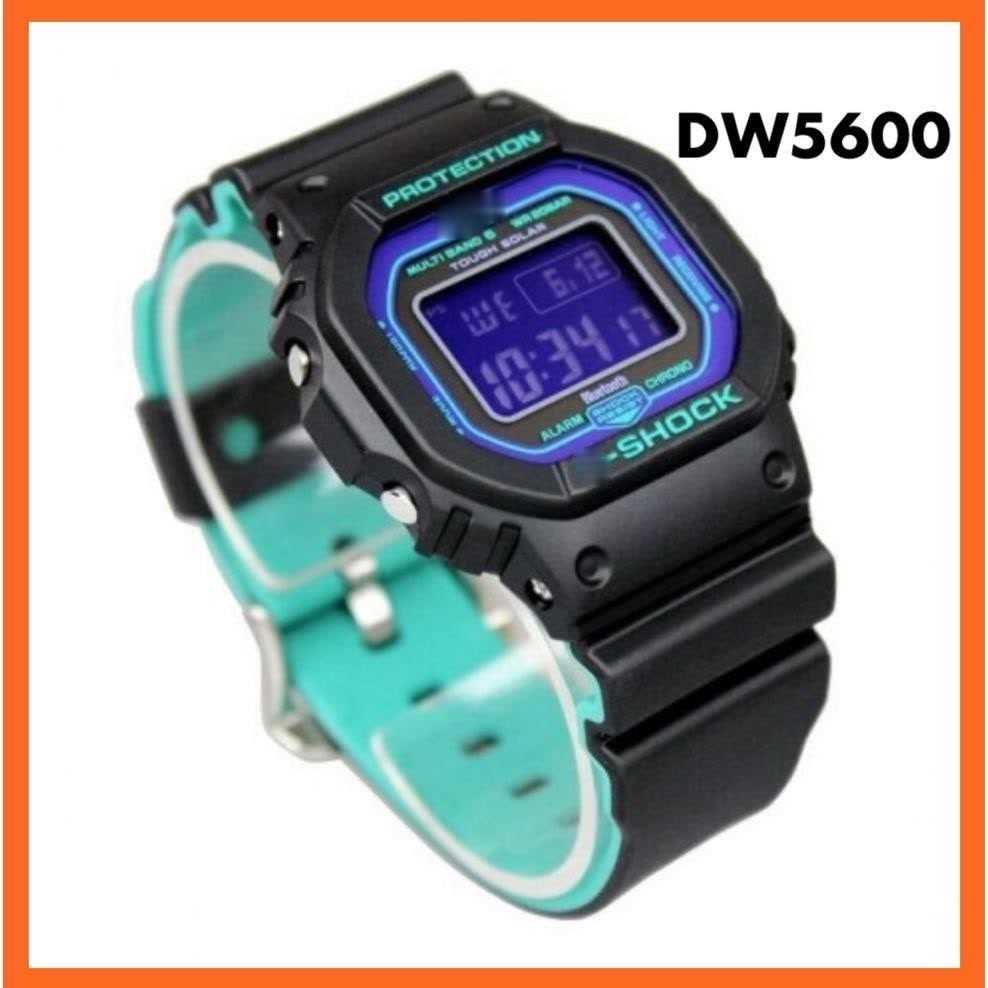 Casi@o G-Shock DW-5600 Joker Petak กีฬานาฬิกาสีดําสีเขียว DW 5600 AUTO LIGHT นาฬิกากันน้ําว่ายน้ํา z