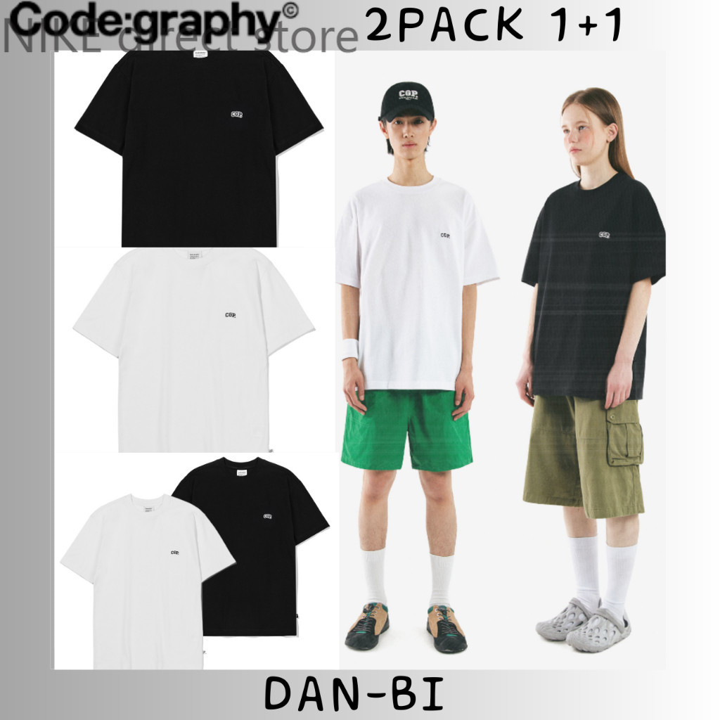 High quality[CODEGRAPHY] CGP SMALL LOGO T-SHIRTS 2COLORS 4SIZE COOL COTTON NEAT COUPLE T-SHIRTS BOTH