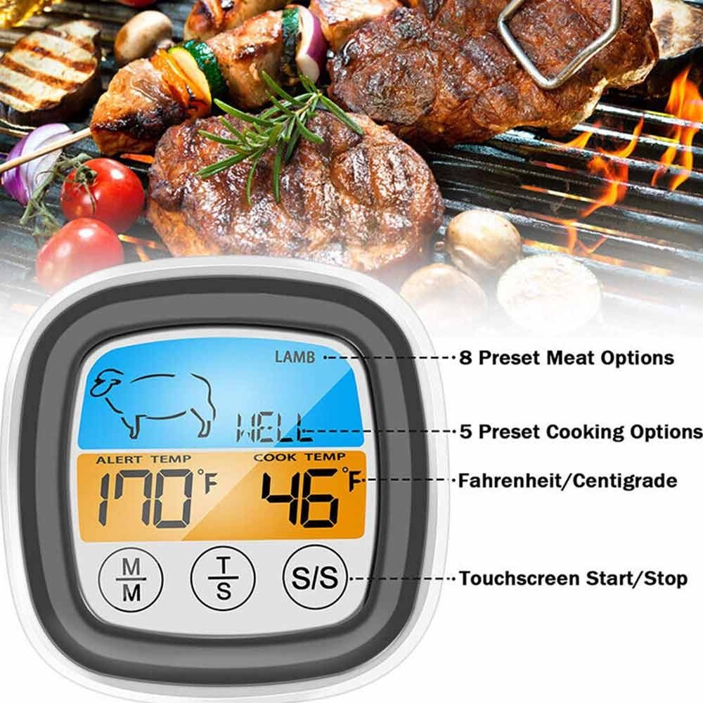 Digital Food Thermometer Probe Cooking Meat Kitchen Temperature BBQ Turkey