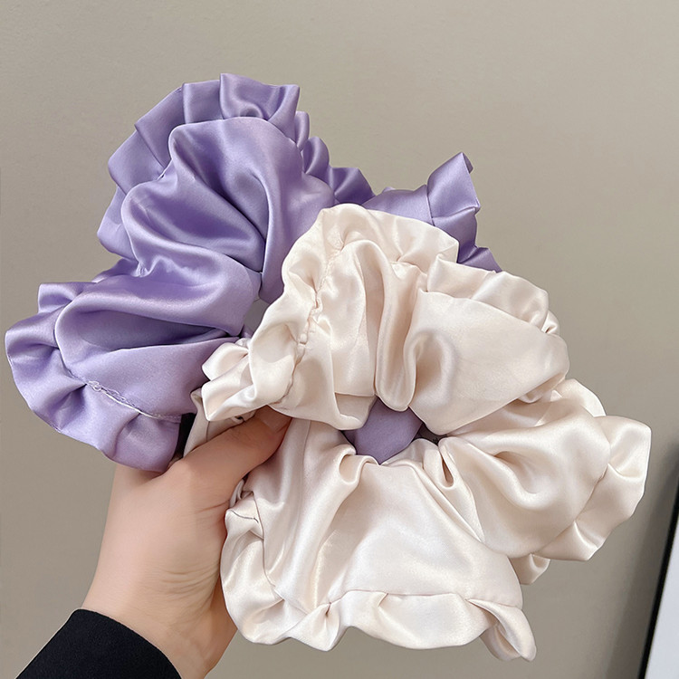 สาวหวานขนาดใหญ่ผูกผมผมหางม้าหัวเชือก Scrunchies อุปกรณ์เสริมผม