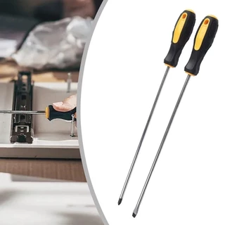 PEARLTH 1/2 ชิ้นไขควงด้ามยาว, Magnetlc ที่จับยางขยายไขควง, Slotted Cross Head 6x300 มม.คู่มืออเนกประสงค์สกรูไดร์เวอร์