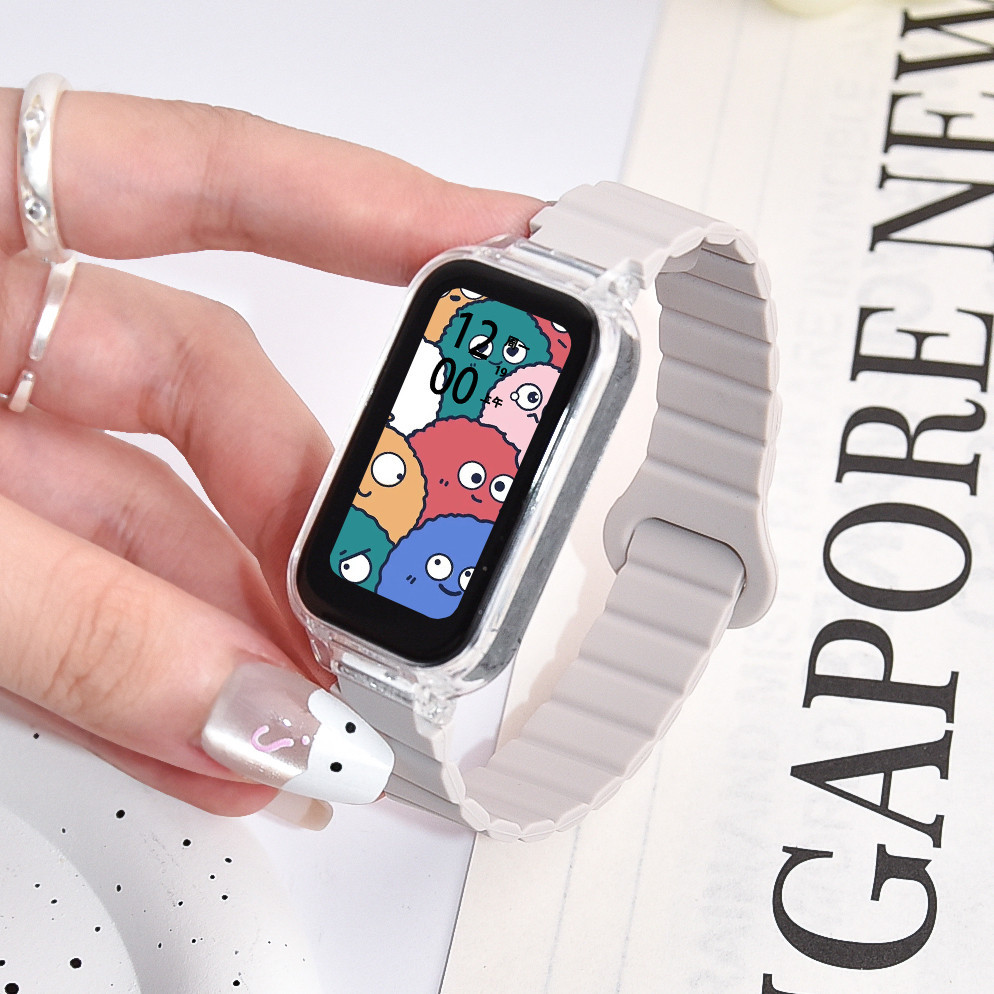 ซิลิโคนสายรัดห่วงแม่เหล็กพร้อมเคสสําหรับ Redmi smart Band รูปที่ 7