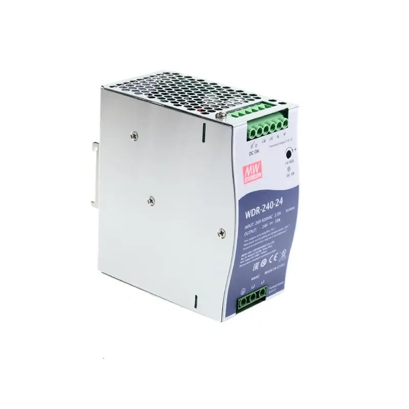 Mean Well WDR-240-24 180-550VAC อินพุตแรงดันไฟฟ้า mianwell DC 24V 10A 240W เอาต์พุตเดี่ยวอุตสาหกรรม 