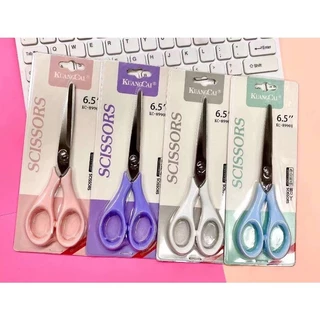 S0410 กรรไกรพาสเทล Kuangcai 6.5นิ้ว กรรไกร ตัดกระดาษ Stainless Steel กรรไกรอเนกประสงค์