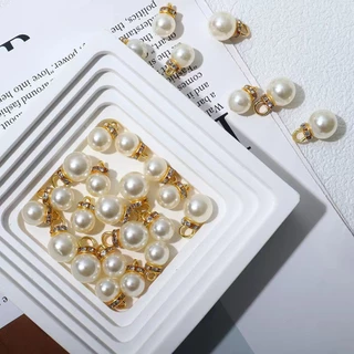 20 ชิ้น/ล็อต ABS ความสว่างสูงจี้มุกฝังเพชรจี้มุกเสื้อผ้าอุปกรณ์เสริมผม Diy เครื่องประดับอุปกรณ์เสริม