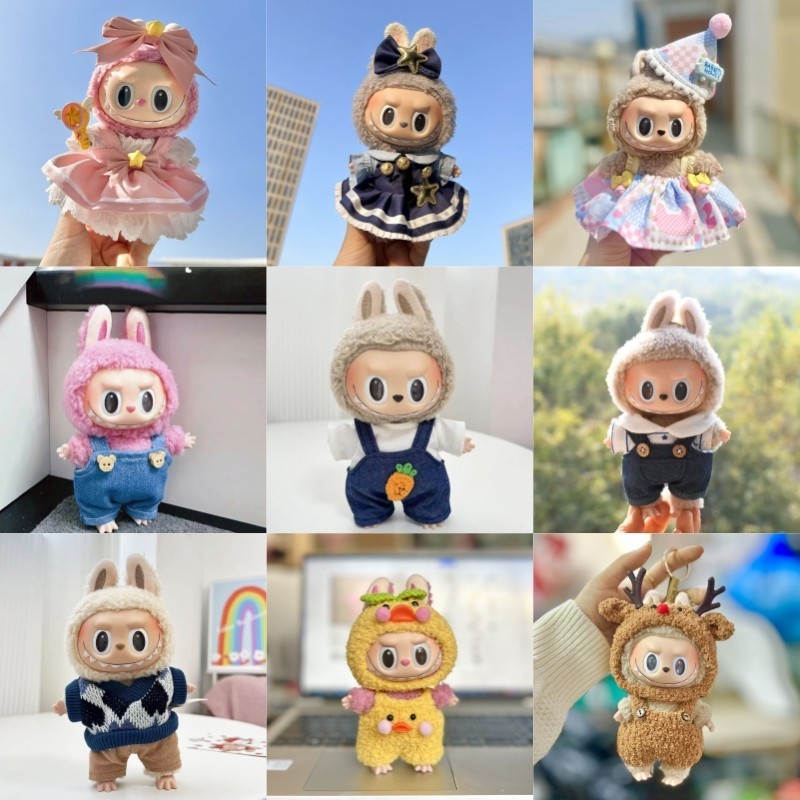labubu macaron ชุด พร้อมส่งในไทย ชุดLabubu ลาบูบู้V1 ลาบูบู้V2 อุปกรณ์เสริม สําหรับตุ๊กตาลาบูบู
