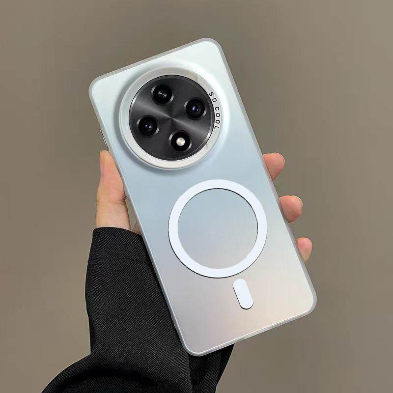 Oppo Reno12 F 5G 4G Reno 12 FS 5G เคสโทรศัพท์สีสันแฟชั่นฝาครอบ TPU ปลอกซิลิโคนรองรับการชาร์จไร้สายแม่เหล็ก