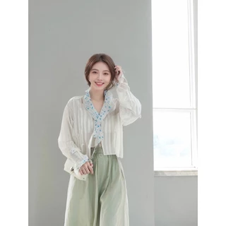เสื้อคลุมแขนยาวผ้าชีฟอง แฟชั่นฤดูร้อน รุ่นใหม่ล่าสุด เสื้อคลุมกันแดดสวมใส่สบาย