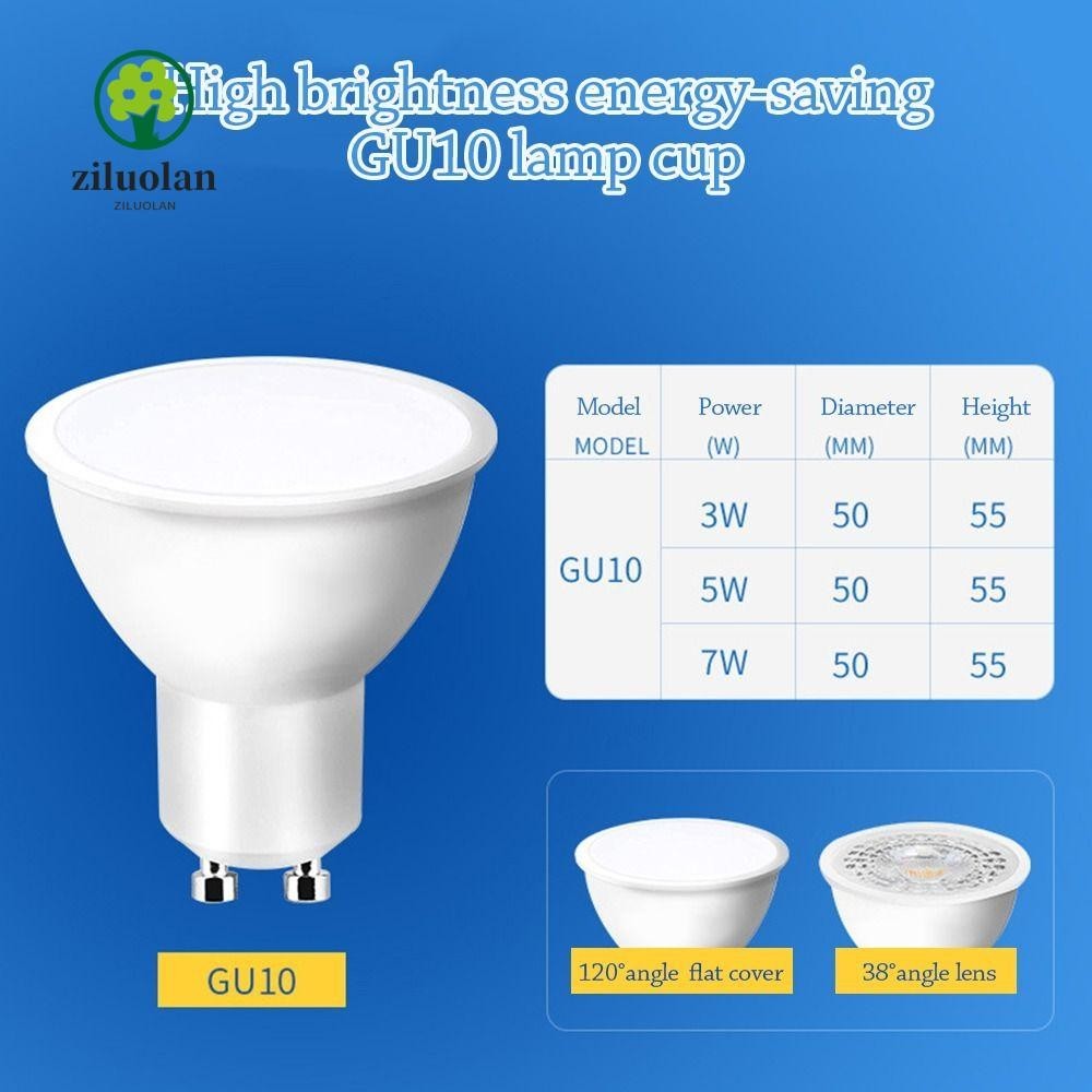 Ziluolan GU10 หลอดไฟ LED COB เลนส ์ Super Bright Track Lamp