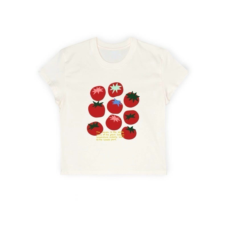 COD✅ (จัดส่งในกรุงเทพฯ) MAO Shop เสื้อ babytee – Tomato Berry #2223 ราคา ถูกที่สุด ดีลบีเคเค แกลเลอรีภาพที่ 3