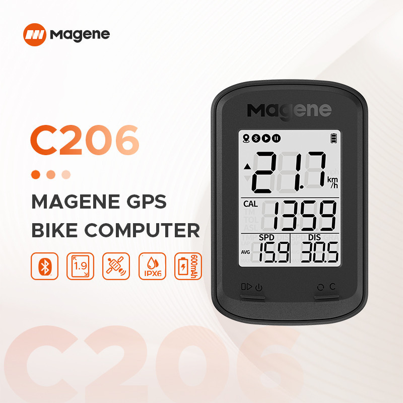 Magene C206 Pro Mtb จักรยานคอมพิวเตอร์ GPS กันน้ําไร้สายขี่จักรยาน Speedometer จักรยานเสือหมอบนาฬิกาจับเวลาดิจิตอลอุปกรณ์เสริม
