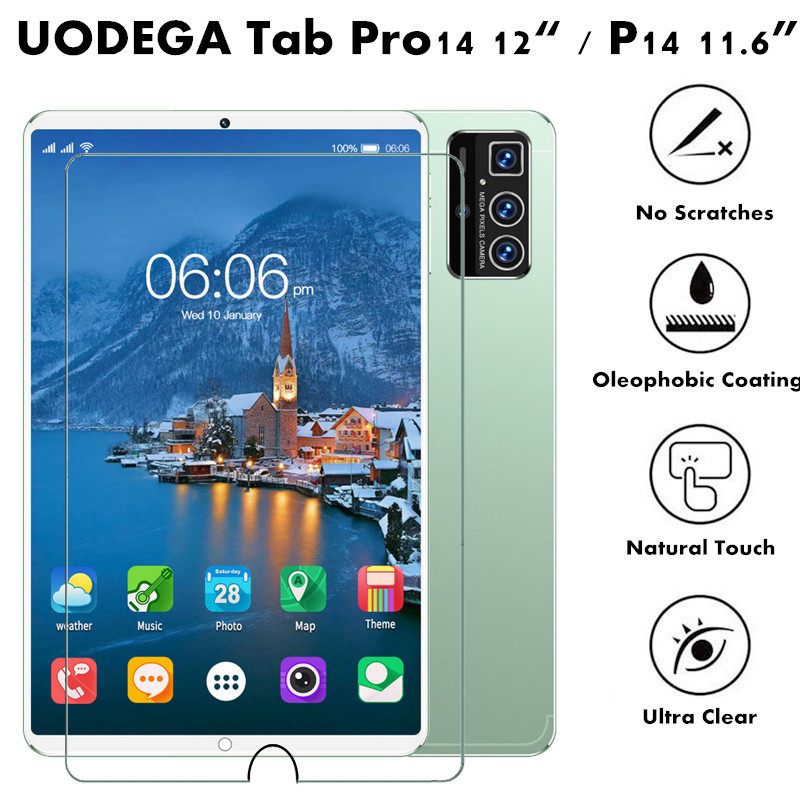 for UODEGA Tab Pro14 P14 12 11.6 Inch Tablet Tempered Glass Scratch Resistant Screen Protector