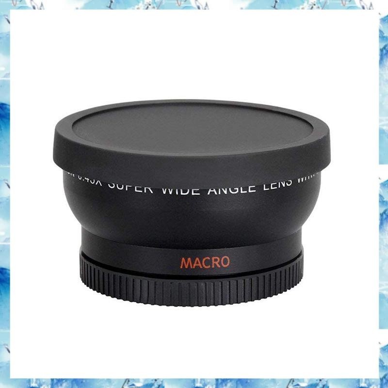 [ ] 58mm Wide Angle 0.45x Converter Lens with Macro Close-Up Attachment for Rebel T6s,T6i,SL1,T5,T5i