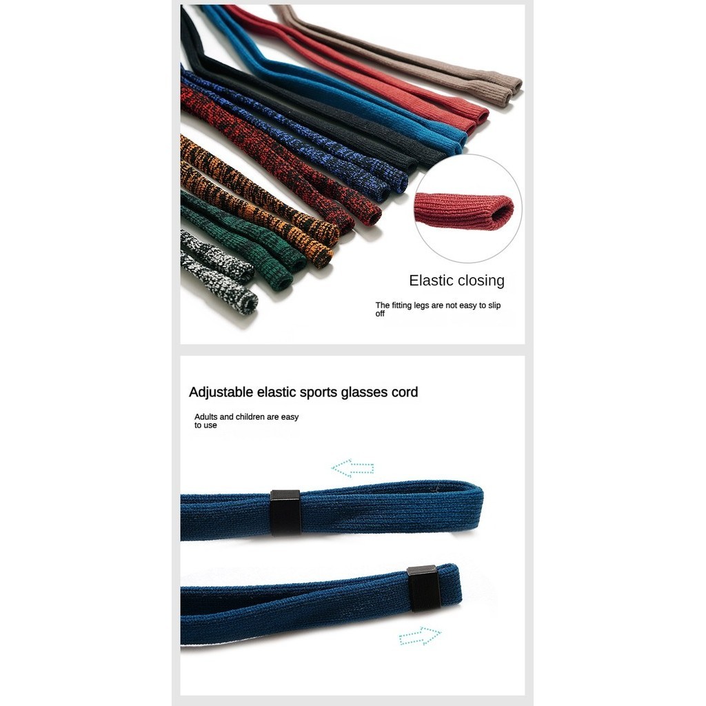 กีฬาแว่นตาสายคล้องแว่นตาเชือกเส้นเล็กแว่นตากันลื่นโซ่แว่นตาอุปกรณ์เสริมเชือกกันลื่น - รูปที่ 5