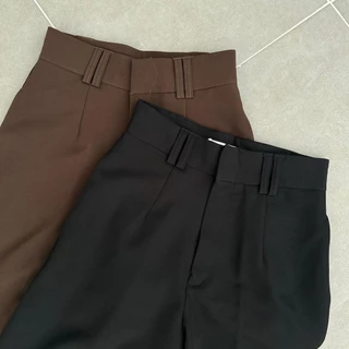 EMMA PANT | กางเกงขายาวเอวสูง หูคู่ เก็บพุงหมาน้อย ทรงกระบอกกลาง ใส่ทำงานได้