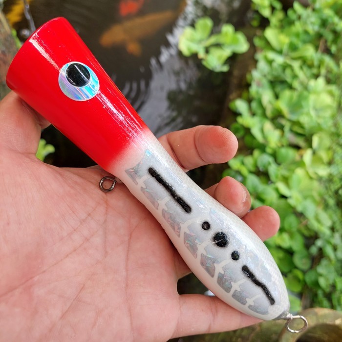 MERAH 90 Gram ปล่องไฟ Popper - แดงขาว