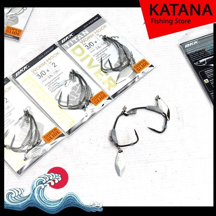 [Katana Fishing] BKK Titan Diver Soft Bait Hooks - แพ็ค 2 ชิ้น