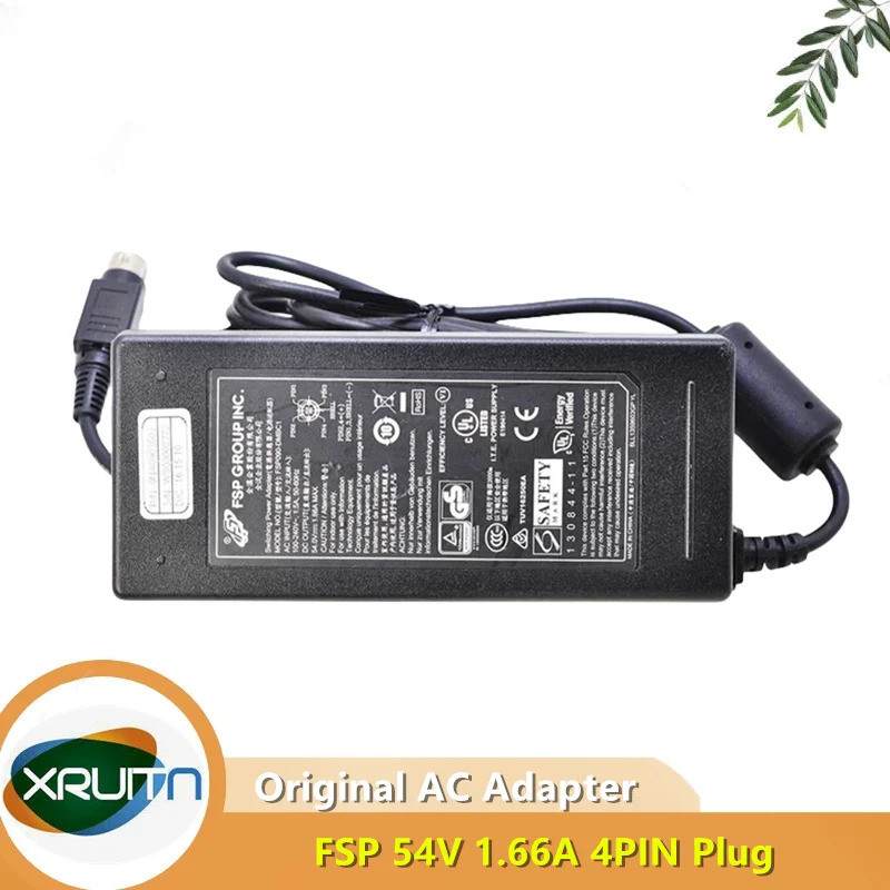 Original FSP 54V 1.66A 90W 4PIN FSP090-DMBC1 AC DC Adapter Charger สําหรับ ZYXEL GS1900-8HP LINKSYS 