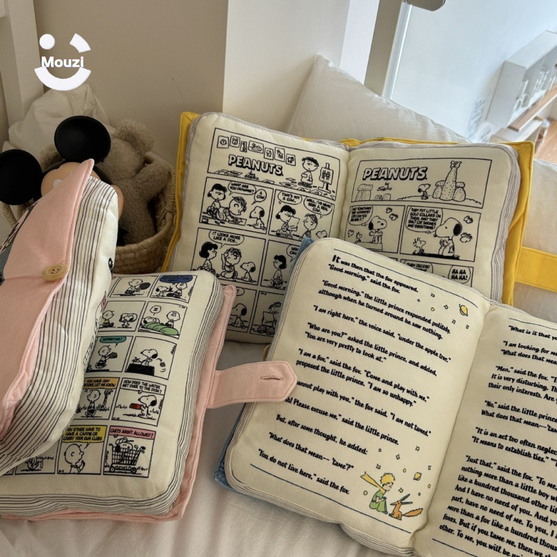 ︎ เจ้าชายน้อยที่สร้างสรรค์ ︎ หมอนหนังสือการ์ตูนน่ารักหมอนสนูปปี้รักษาของขวัญวันเกิดแฟนคู่รัก