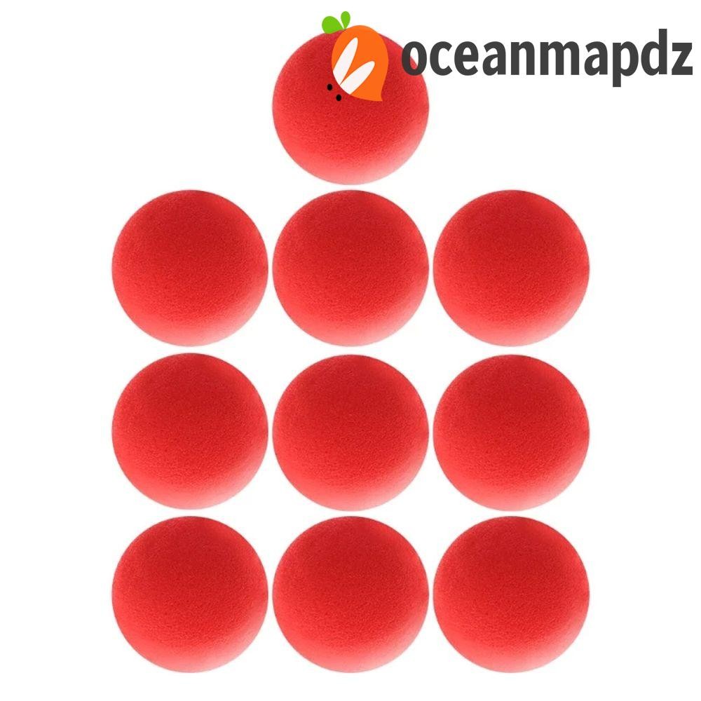 Oceanmapdz Finger Sponge Ball 10PCS Magic Props วงกลมภาพลวงตา Comedy ฟองน้ําขนาดใหญ่ Close-Up Magic Magic Tricks