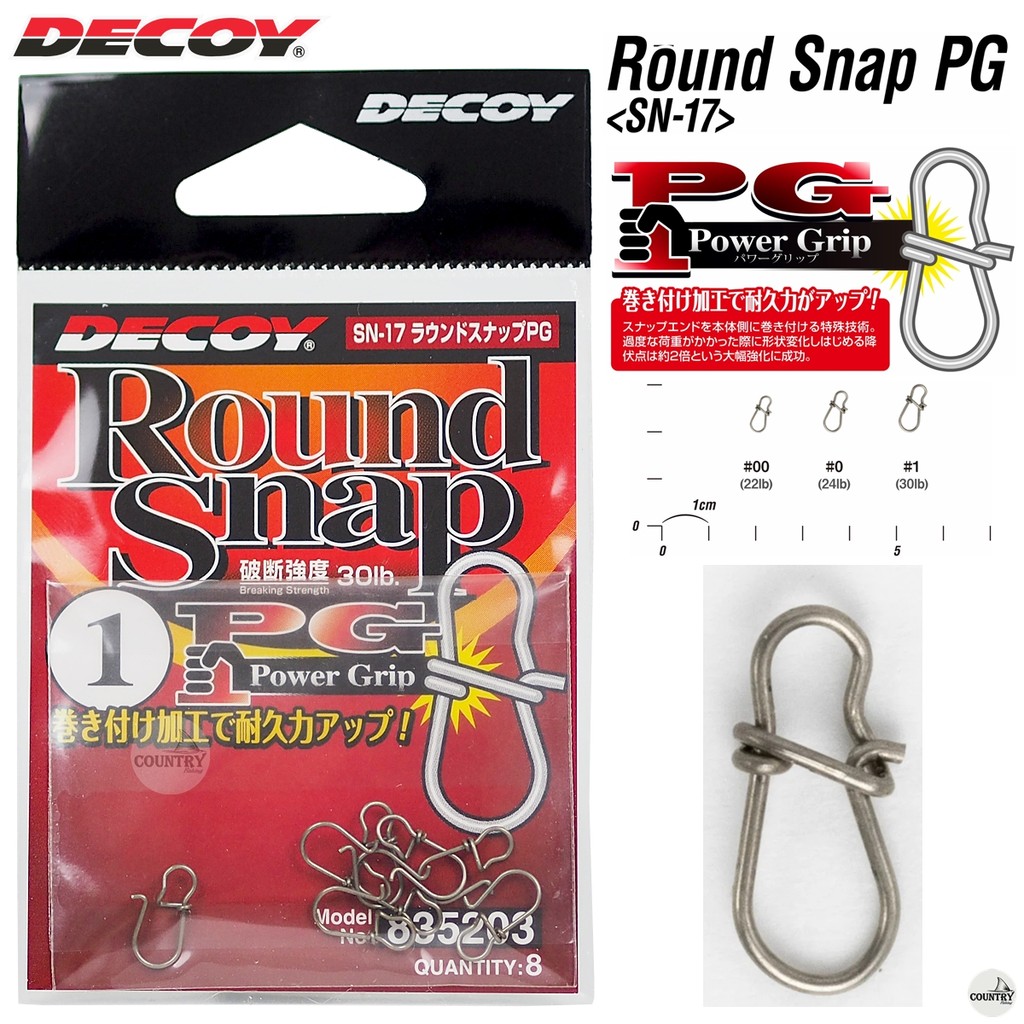 กิ๊บตีเหยื่อปลอม Decoy รุ่น SN-17 ROUND SNAP PG