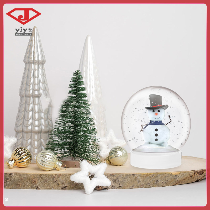 10 ชิ้น Snow Globe Water Globe คริสต์มาสพลาสติกใส Snow Globe