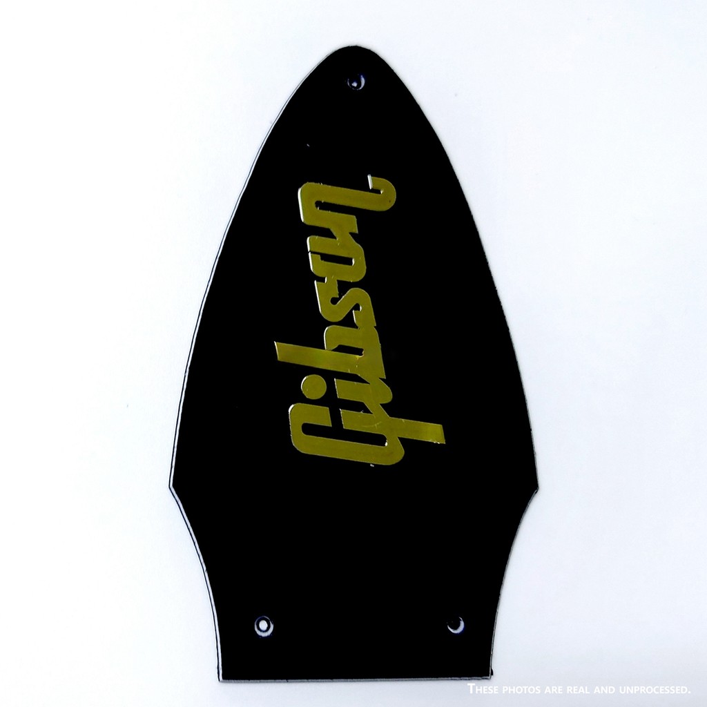 เหมาะกับ Gibson Flying V Truss Rod Cover + Gold Decal กีตาร์ Pickguard กีตาร์อะไหล่