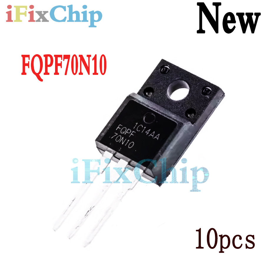10 ชิ้น ยี่ห้อใหม่ FQPF70N10 70N10 TO-220F