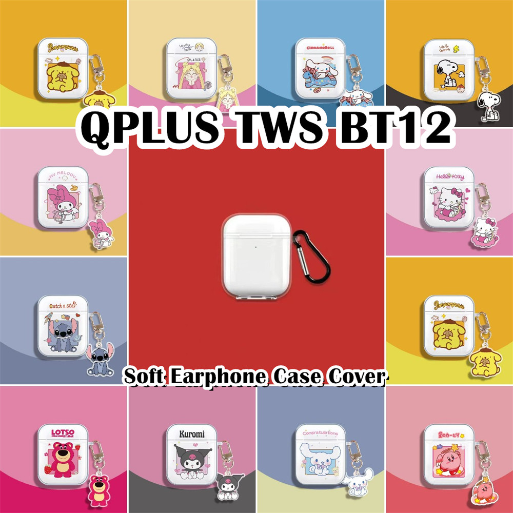 READY STOCK!นําไปใช้กับ QPLUS TWS BT12 เคส Case เคสหูฟัง การ์ตูนชุดนวัตกรรม ซิลิโคนนุ่ม เคส เคสหูฟัง
