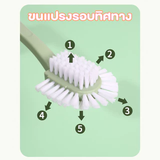 แปรงขัดรองเท้า แปรงขัดอเนกประสงค์ ด้ามจับกันลื่น 360 องศา มีรูสำหรับแขวน พร้อมส่งจากปทุม