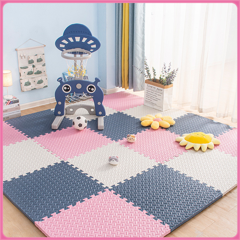 แผ่นรองคลาน EVA ไส้โฟม จิ๊กซอว์ยางชั้น เสื่อยางฟิตเนส เสื่อโยคะ เสื่อโฟมดูดซับแรงกระแทก หนาพิเศษ 1.2ซม