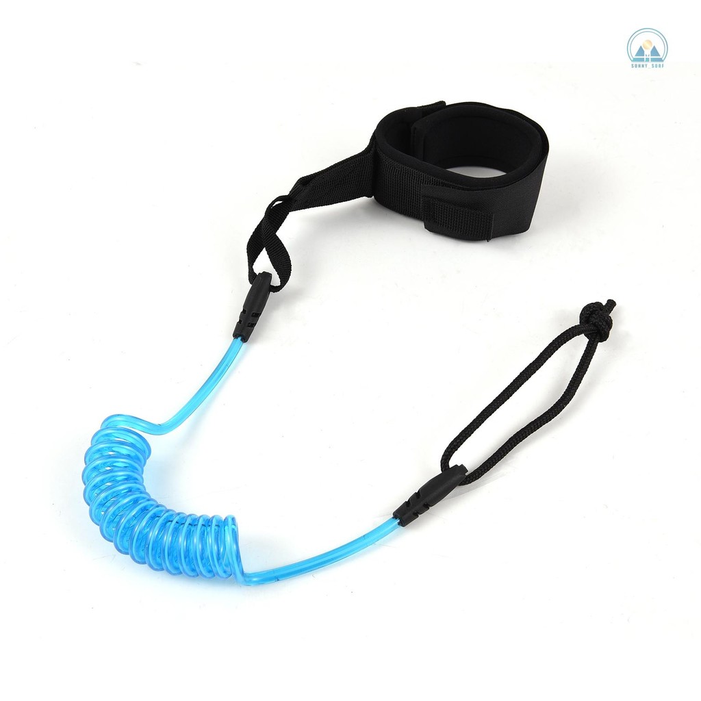 Coiled Sup Leash Safety Outdoor Sup 1.2m/ 4ft Leash Rope Elastic Safety Outdoor Rope Elastic Safety 