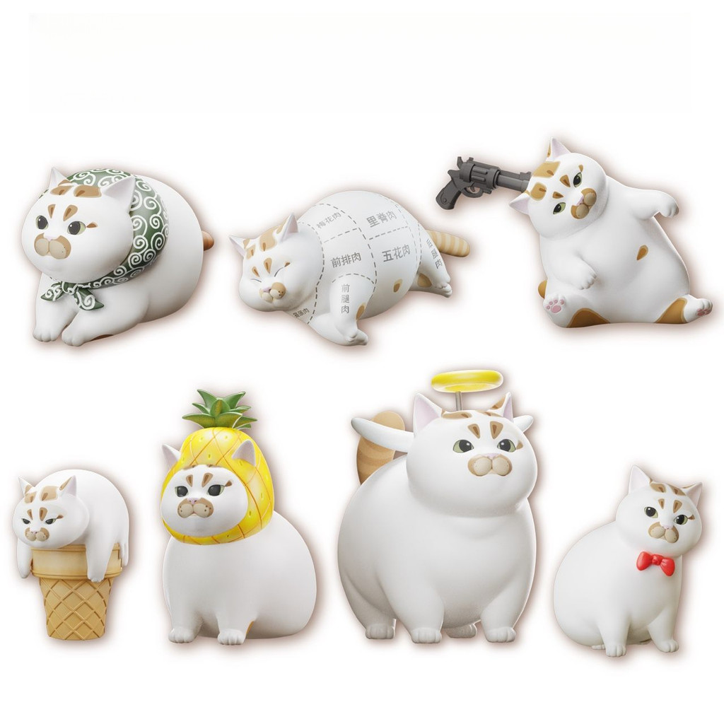 Animal Planet bilizoo Floor Piglet Series Big Orange Meow รูปเครื่องประดับ
