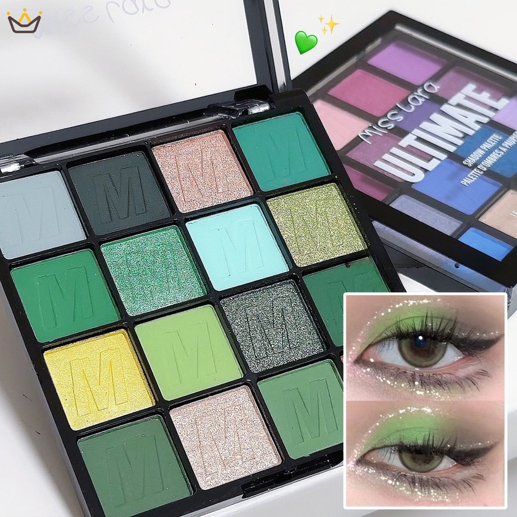 【YUE】พาเลทอายแชโดว์ 16 สี สีแคนดี้ ประกายมุก สีมาการอง