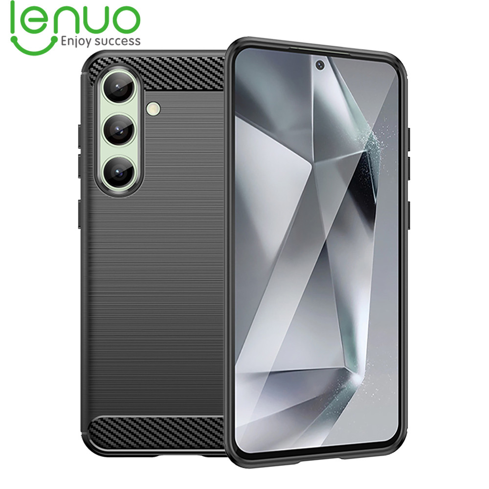 Lenuo เคสโทรศัพท์สําหรับ Samsung Galaxy S24 S23 S22 S21 FE Ultra Plus 5G Case ปลอกนุ่มกันลื่นกันกระแทกป้องกัน Ultra Thin Cooling ฝาหลัง